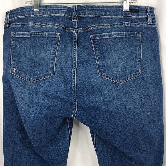 Kut from the Kloth Boyfriend Jeans Womens Size 18W Distressed Denim Medium Wash - Picture 5 of 7